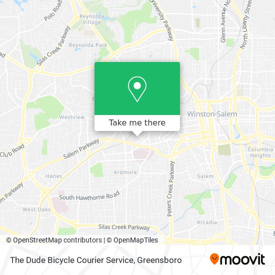 Mapa de The Dude Bicycle Courier Service
