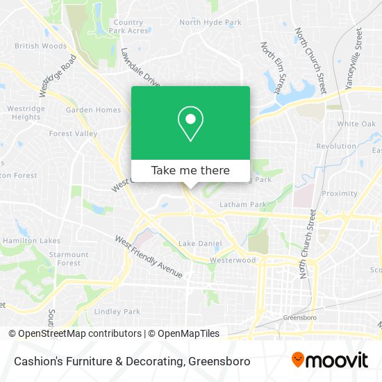 Mapa de Cashion's Furniture & Decorating