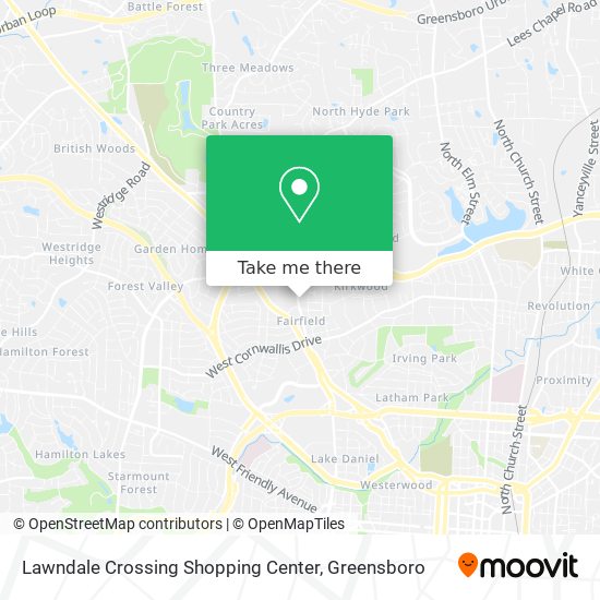 Lawndale Crossing Shopping Center map