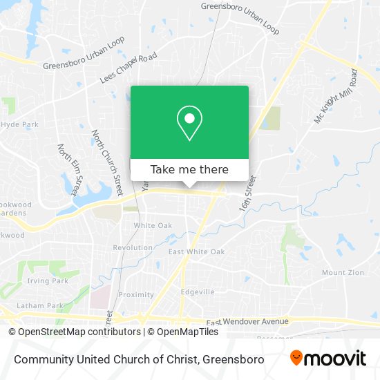 Mapa de Community United Church of Christ