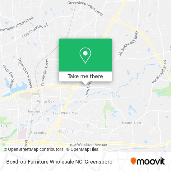 Boxdrop Furniture Wholesale NC map