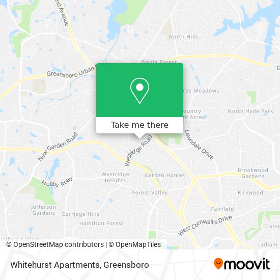 Whitehurst Apartments map