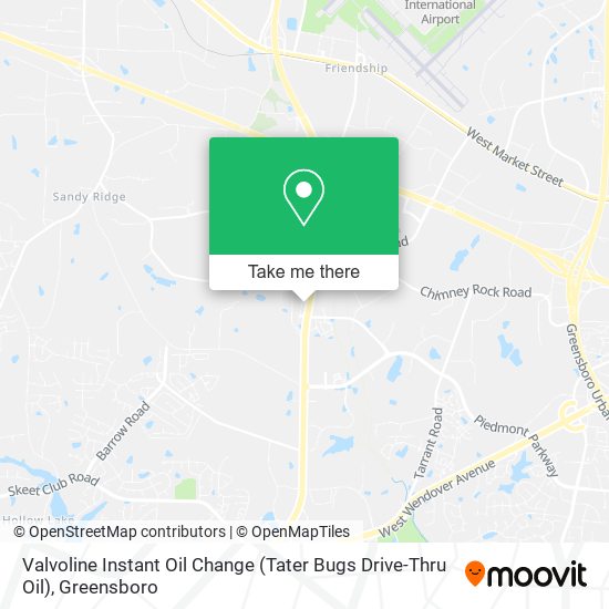 Valvoline Instant Oil Change (Tater Bugs Drive-Thru Oil) map