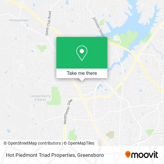 Mapa de Hot Piedmont Triad Properties