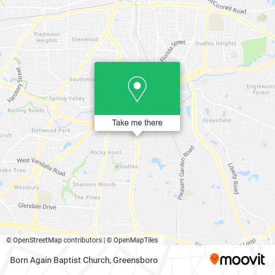 Born Again Baptist Church map
