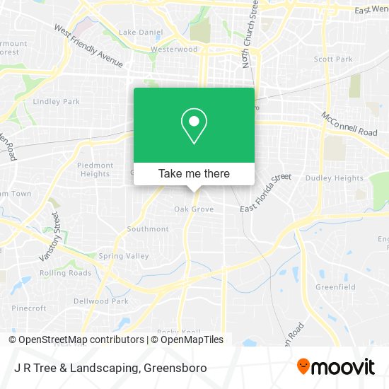J R Tree & Landscaping map