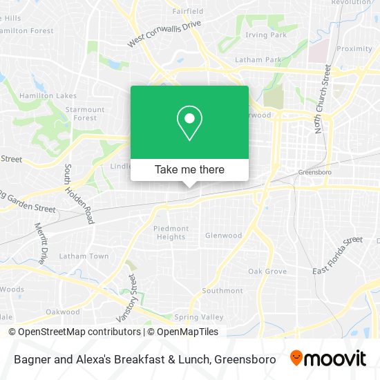 Bagner and Alexa's Breakfast & Lunch map