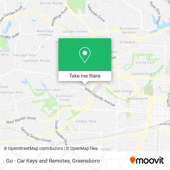 Go - Car Keys and Remotes map