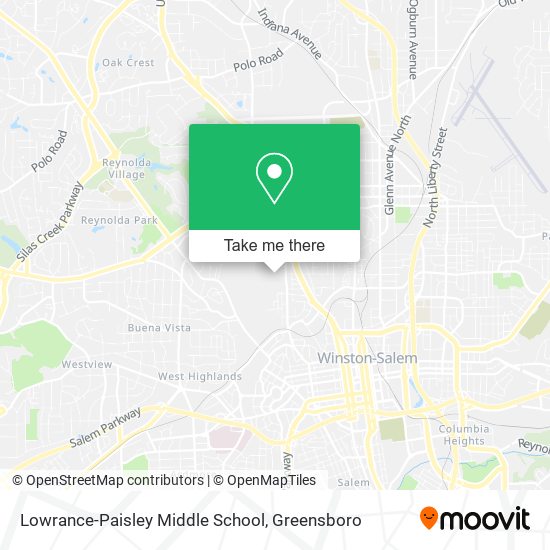 Lowrance-Paisley Middle School map