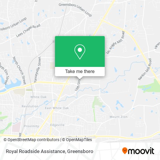 Royal Roadside Assistance map