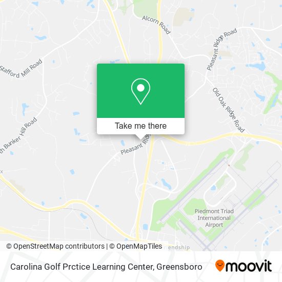 Carolina Golf Prctice Learning Center map