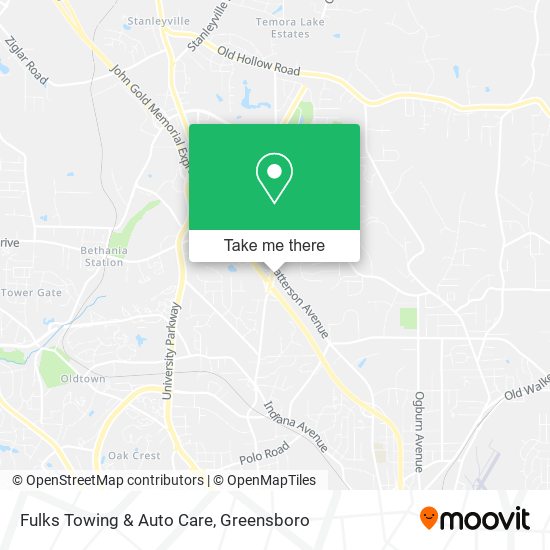 Fulks Towing & Auto Care map
