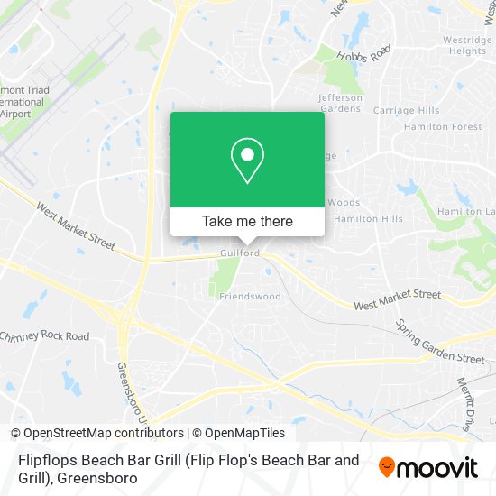Mapa de Flipflops Beach Bar Grill (Flip Flop's Beach Bar and Grill)