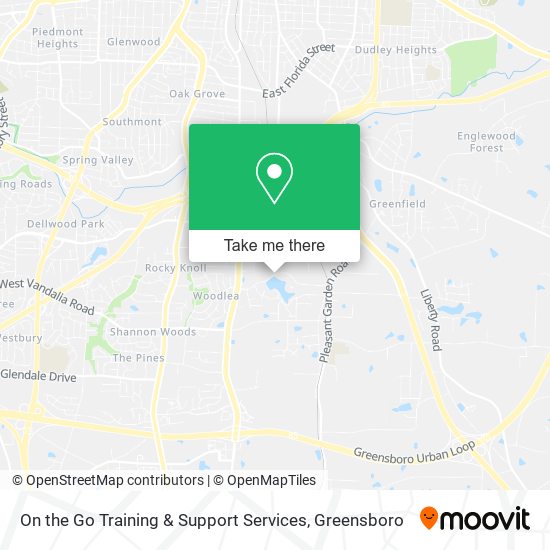 Mapa de On the Go Training & Support Services