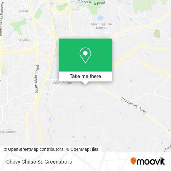 Mapa de Chevy Chase St