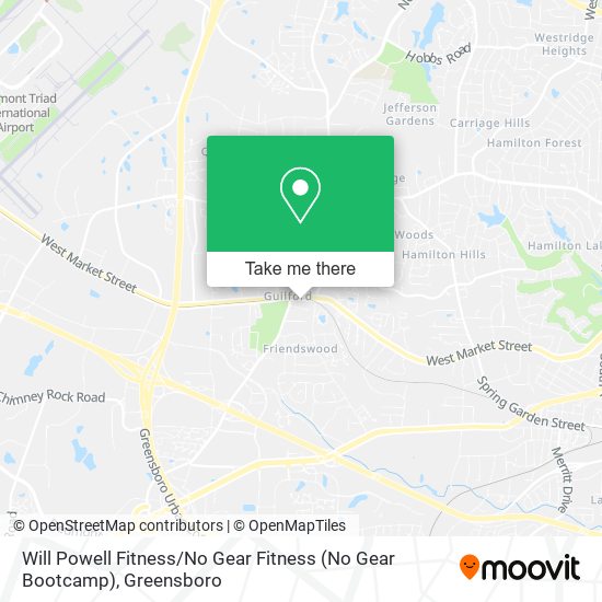 Mapa de Will Powell Fitness / No Gear Fitness (No Gear Bootcamp)