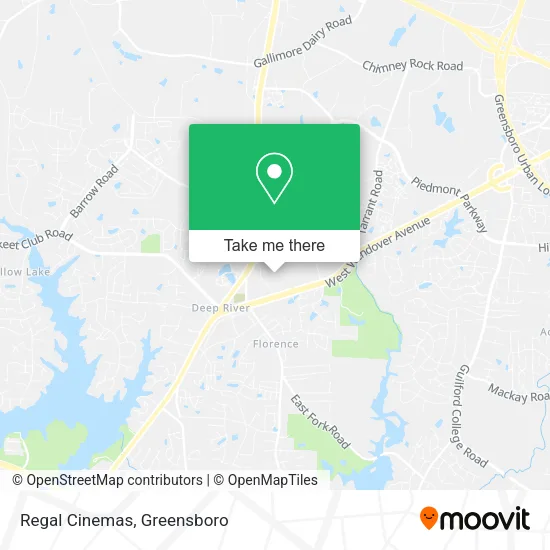 Regal Cinemas map
