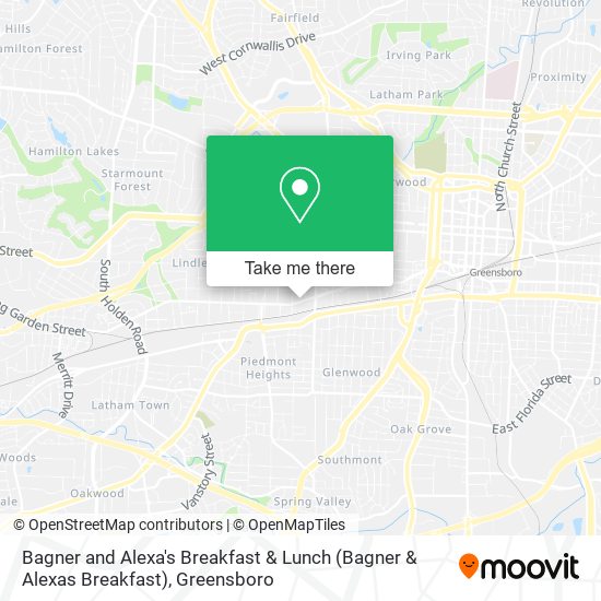 Bagner and Alexa's Breakfast & Lunch (Bagner & Alexas Breakfast) map