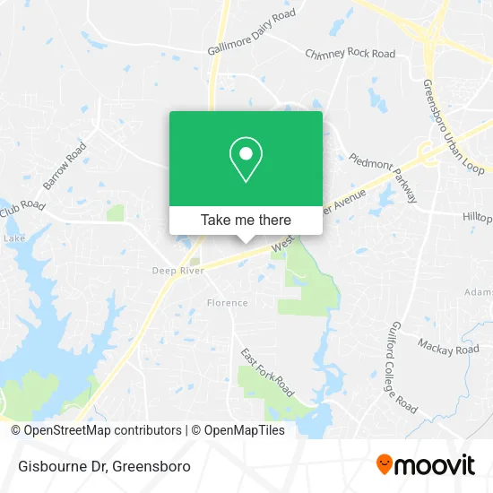 Gisbourne Dr map