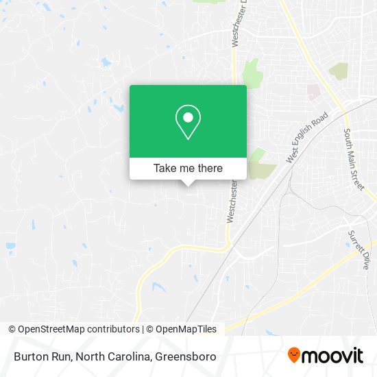 Burton Run, North Carolina map