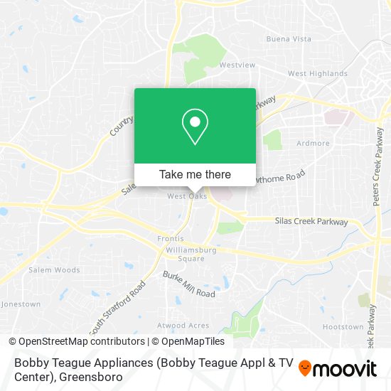 Bobby Teague Appliances (Bobby Teague Appl & TV Center) map