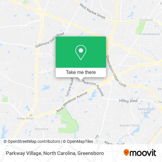 Parkway Village, North Carolina map