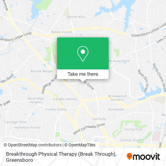 Breakthrough Physical Therapy (Break Through) map