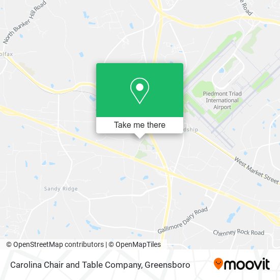 Carolina Chair and Table Company map