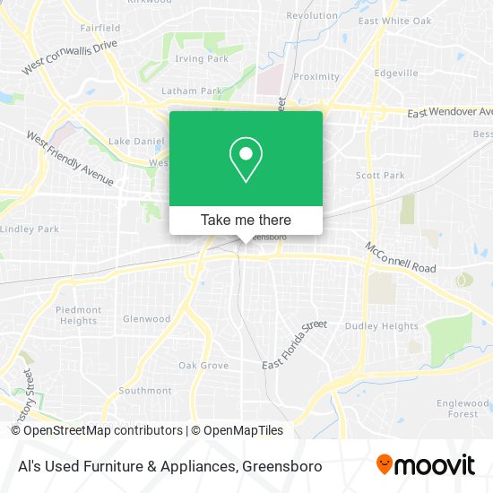 Al's Used Furniture & Appliances map