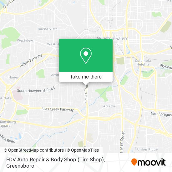 Mapa de FDV Auto Repair & Body Shop (Tire Shop)