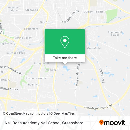 Mapa de Nail Boss Academy Nail School