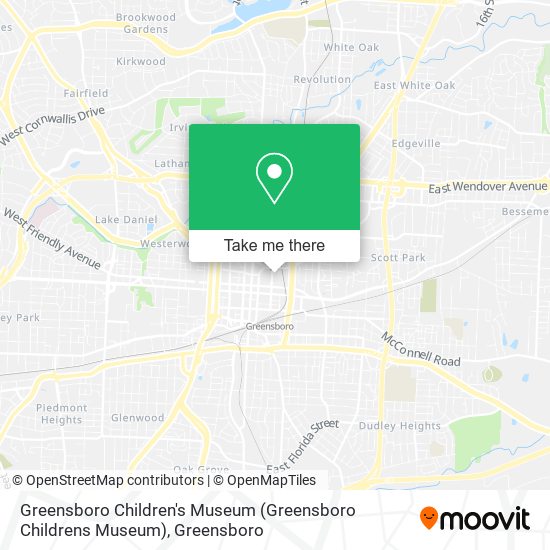 Mapa de Greensboro Children's Museum (Greensboro Childrens Museum)