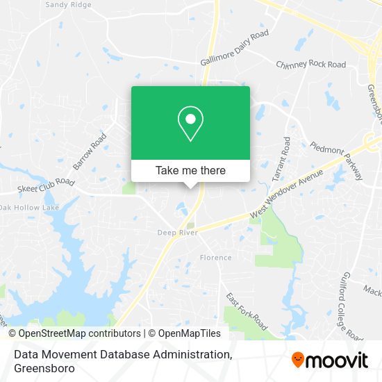 Data Movement Database Administration map