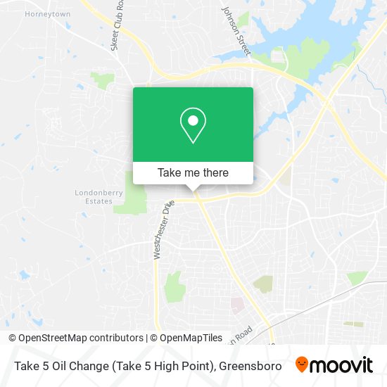 Mapa de Take 5 Oil Change (Take 5 High Point)