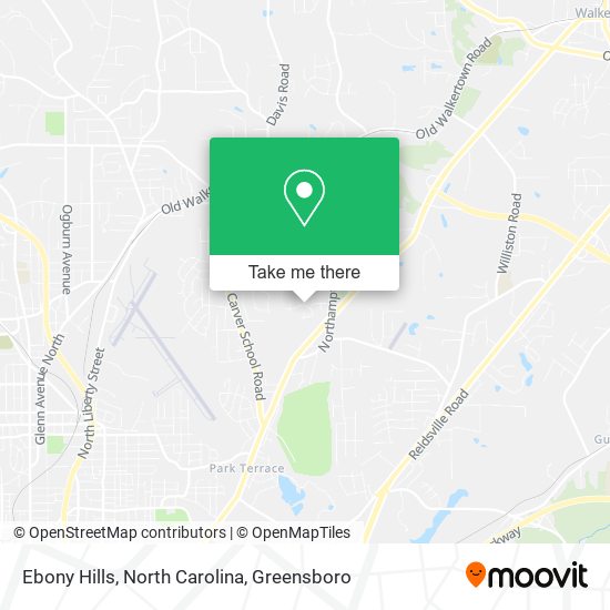 Ebony Hills, North Carolina map