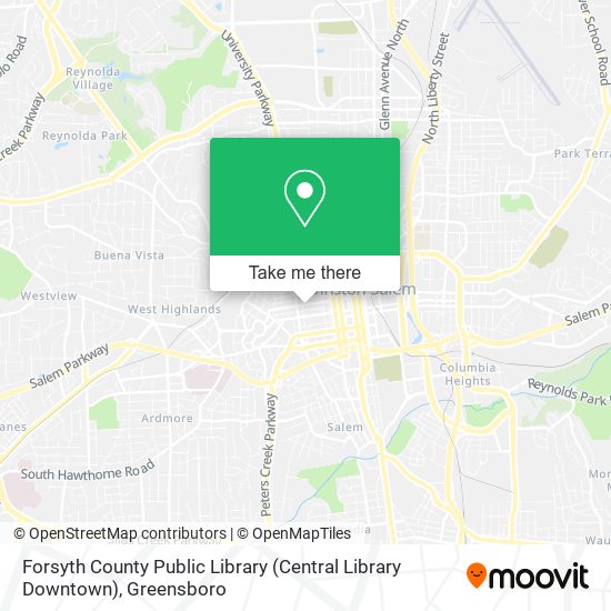 Forsyth County Public Library (Central Library Downtown) map