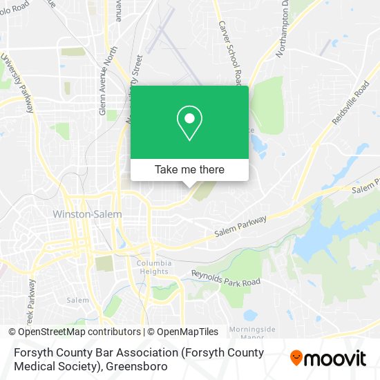 Mapa de Forsyth County Bar Association (Forsyth County Medical Society)