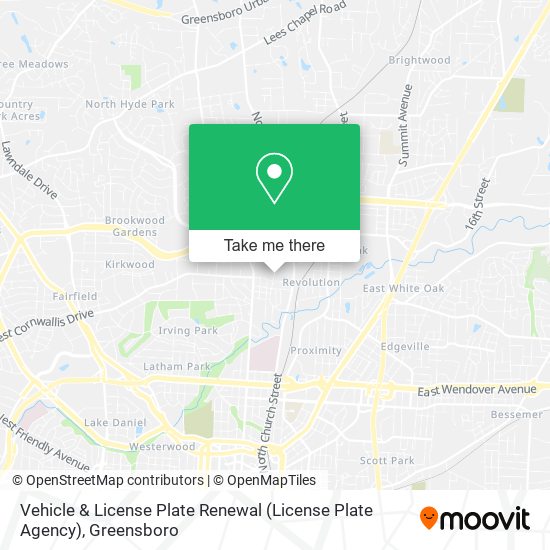 Mapa de Vehicle & License Plate Renewal (License Plate Agency)