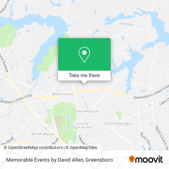 Memorable Events by David Allen map