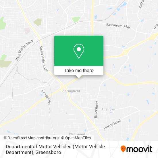 Department of Motor Vehicles (Motor Vehicle Department) map