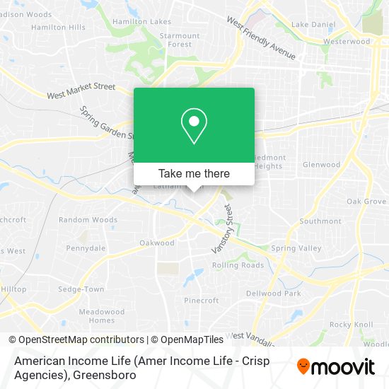 Mapa de American Income Life (Amer Income Life - Crisp Agencies)