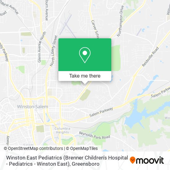 Winston East Pediatrics (Brenner Children's Hospital - Pediatrics - Winston East) map