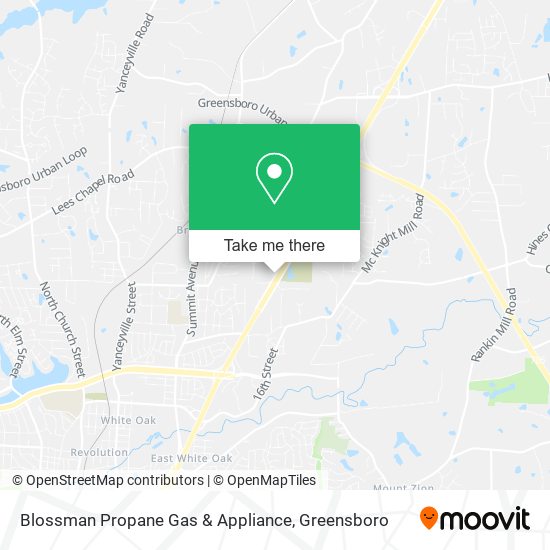Blossman Propane Gas & Appliance map