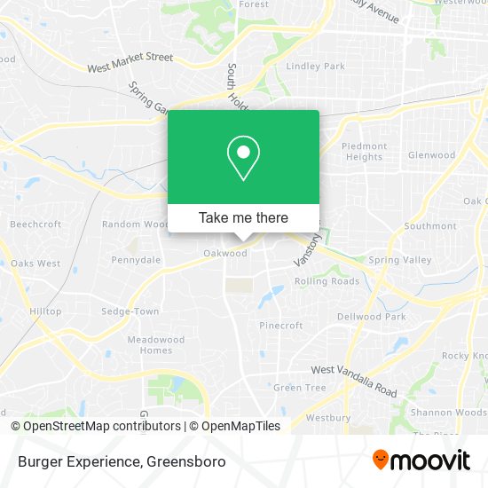 Burger Experience map