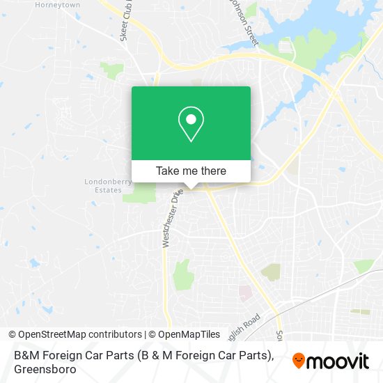 Mapa de B&M Foreign Car Parts