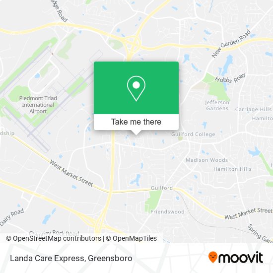 Landa Care Express map