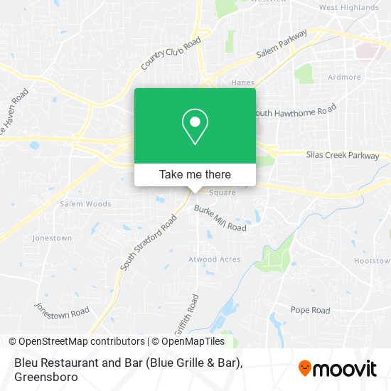 Bleu Restaurant and Bar (Blue Grille & Bar) map