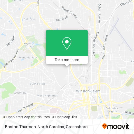 Boston Thurmon, North Carolina map