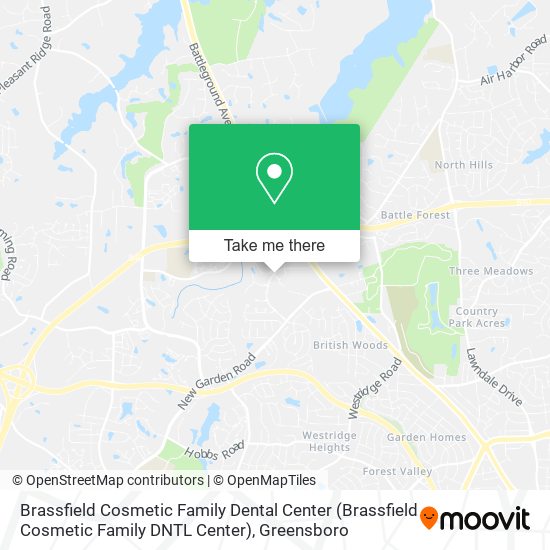 Brassfield Cosmetic Family Dental Center map