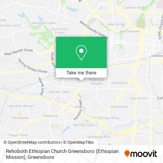 Rehoboth Ethiopian Church Greensboro (Ethiopian Mission) map